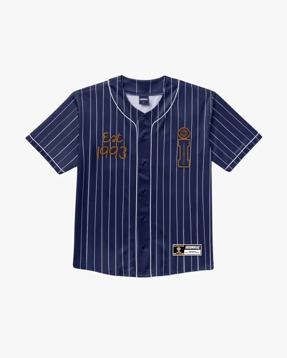 Insomniac Baseball Jersey — front view