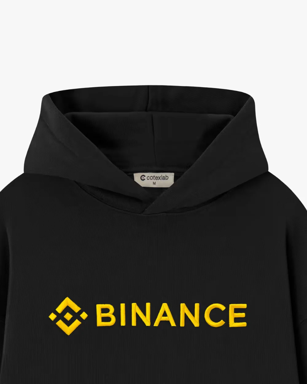 Binance Hoodie Black — back view